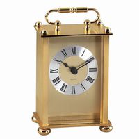 24k Gold-Plated Carriage Desk Clock Computers, Electronics, Office Supplies, Computing