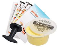 TheraPutty Standard Exercise Putty Yellow 1 LB + Puttycise Knob Turn TheraPutty Exercise Tool + Manual Bundle