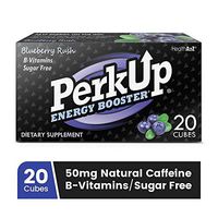 PerkUp Energy Booster (Blueberry Rush, 20) - A Healthy Alternative to Energy Drinks. Natural Caffeine from Green Coffee Bean with Vitamins for Energy. No Sugar and no Crash.