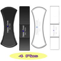 HappyCover Premium Fixate Rubber Pads,Multi-Purpose Nano Gel Pads Washable and Reused,Sticky Cell Phone Holder for Car,Amazing Magic Sticker,Universal Non-Slip Mat (Black and White Moon 2SETS)