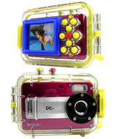 Aqua DC-1231 Red (with 4GB)12MP Max. Digital Still Camera with waterproof case