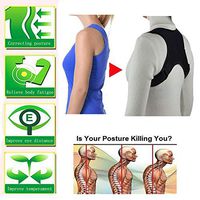 Supportting Sports Wear, Correct Posture, Neck Straightener, Shoulder Clavicle Support, Relieving Shoulder Pain, Correct Shoulder Collapse. (Black)