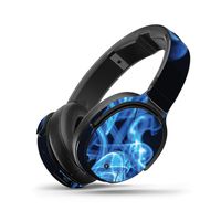 MightySkins Skin Compatible with Skullcandy Venue Wireless Headphones - Blue Flames | Protective, Durable, and Unique Vinyl wrap Cover | Easy to Apply, Remove, and Change Styles | Made in The USA