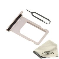 Ewparts Sim Card Tray Slot Replacement for iPhone 7 4.7 Inch + SIM Card Tray Open Eject Pin (Gold)