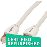 AmazonBasics RJ45 Cat7 Network Ethernet Patch Internet Cable - 15 Feet (Renewed)