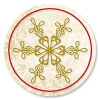 Rejoice Snowflake Christmas Envelope Seals- Set of 72 Holoiday Envelope Stickers