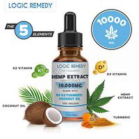 LOGIC REMEDY, The 5 Elements, 10,000 mg, Daily dose of Vitamin D3&K2, Coconut Oil, Turmeric