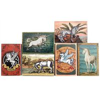 Mini Matchbook Set of 6 Images (Unicorns)