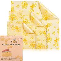 FALEYA 3 Pack Bee’s Wrap Reusable Wrap Food Assorted，Organic, Sustainable & Washable，Bees Wax Wrappers Perfect for Sandwich
