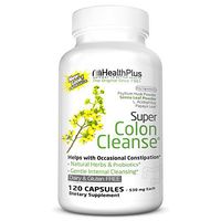 Health Plus Super Colon Cleanse Laxative, 530 Milligrams, 120 Capsules