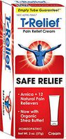 MediNatura T-Relief Natural Pain Relief With Arnica + 12 Plant-Based Pain Relievers - 2 oz Cream