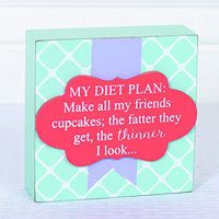 Adams Manufacturing Diet PLN Wood Sign