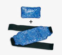 Reusable Ice Pack for Injuries - Hot & Cold Pain Relief Therapy Pack with Strap | Innovative Bead Technology Provides The Best Hot/Cold Pain Relief Wrap for Back, Knee, Shoulder, Ankle Calves & Hips
