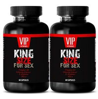 Male Enhancing Vitamins - King Size for Sex - Maca arginine - 2 Bottles 120 Capsules
