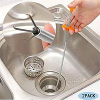 2PACK Drain Snake Hair Drain Clog Remover, Multifunctional Cleaning Claw,Sink Dredge Drain Clog Remover Cleaning Tool for Bathroom Tub, Sink, Toilet, Sewer, Kitchen