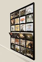 Cd Gallery Holds 24 Cds Wall Mounted Black