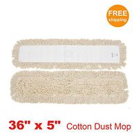 1pc 36" x 5" SunnyCare #25363-1 Natural Cotton Dust Mop