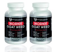 Doctor Recommended Horny Goat Weed Complex Extract for Men – Energy Stamina Performance – USA Made – Post Workout Supplement – 120mg of Icariin Per Dose – Natural Herb Blend – (Pack of 2)