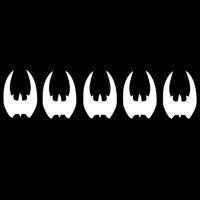 Cylon Kill Battlestar Galactica - 5" wide (Color: WHITE) decal laptop tablet skateboard car windows stickers - exclusively by So Cool Stuff