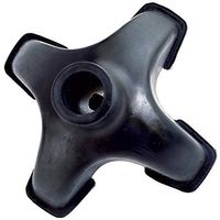 BodyHealt Cane Tip - Self Standing Quad Cane Tips for Walking Canes - Stable Four Point Quadruple Cane Ends. Quad Rubber Replacement Foot Pad - Universal 4 Leg Attachment for Walking Stick. Cane Base