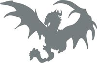 hBARSCI Dragon Vinyl Decal - 5 Inches - for Cars, Trucks, Windows, Laptops, Tablets, Outdoor-Grade 2.5mil Thick Vinyl - Gray