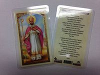 Holy Prayer Cards for Saint Cipriano (San Cipriano) of 2 in Spanish