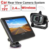 BW Wireless Car Rear View Camera System With 7 Inch TFT-LCD Monitor