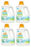 Natural Laundry Detergent - 2x Concentrated, HE Machines - Unscented - Non-Toxic, Plant-Based, Hypoallergenic - 100 Ounce (Pack of 4)