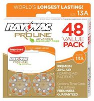 Rayovac Proline Advanced Hearing Aid Batteries Size 13 (48 Pack)