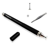 Lagava Premium Metal Stylus Pen for Capacitive Touch Screen iPad Pro Universal Long Pencil for iPhone Compatible iOS Android Windows Tablet (Black)