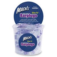 Mack's Slim Fit Soft Foam Earplugs, 100 Pair - Individually Wrapped - Small Ear Plugs for Sleeping, Snoring, Traveling, Concerts, Shooting Sports and Power Tools