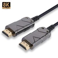 Pacroban 8K HDMI 2.1 Fiber Optic Cable (25ft) Supports 48Gbps Ultra High Speed, 10K 8K 5K 4K at 120Hz 60Hz, Dynamic HDR & Dolby Atmos