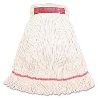 Genuine Joe GJOLWH1BCT Narrow Band Blend Lg Loop Wet Mop, 12oz, 12/Ct, White (Pack of 12)