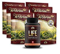 Life Capsules and Popular Te-Divina 6 Packs Supply Deal $109.99,Tedivina Detox Tea Natural Weight Loss Detox Tea, Reduce Bloating, Promote Fat Loss, Control Appetite & Detoxify Body