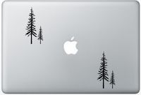Pine Trees FlashDecals2049 Set Of Two (2x) , Decal , Sticker , Laptop , Ipad , Car , Truck