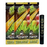 Herb Airtight Tube Pocket Protector with Kingpin Mango Tango Hemp Wraps 3 Count DC Crafts Nation- Happy Face