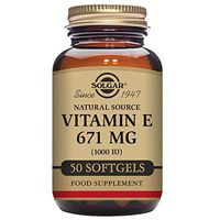 Solgar Natural Vitamin E - 1000 IU - 100 Vegetarian Softgels