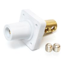 Marinco CL40FRB-BX CL Cam Type, Panel Mount, 400 Amp, 600 Volt, 2/0 - 4/0 AWG double set screw, Female - White (B)