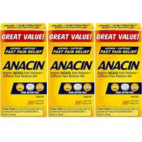Anacin Tablets 300 Tablets (Pack of 3)