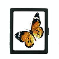 Perfection In Style Metal Cigarette Case Vintage Butterfly Design 011