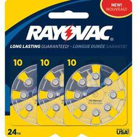 Rayovac L10ZA24ZM 24PACK Battery For Hearing Aid