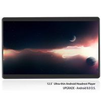 Car Android Tablet Android 8.1 car Multimedia Player 12.5 inch Ultra Thin Shape with New mounts Touchscreen Monitor car Rear seat Entertainment System Supports WiFi, FM, Bluetooth, HDMI, TF/USD (New)