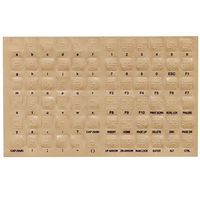 LS&S Transparent Braille Keyboard Stickers