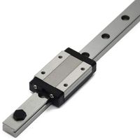 ReliaBot 350mm MGN12 Linear Rail Guide and Black MGN12H Carriage Block with Anti-Fall Strips for 3D Printer and CNC Machine