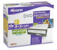 Memorex 16x Dual Format, Double-Layer Internal DVD Drive (32023292)