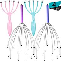 4 Pieces Scalp Massagers Handheld Head Massager Claw Scalp Massager 20-Fingers Head Scratcher for Deep Relaxation Stress Reduction Curly Hair in Office Home Spa