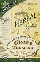 Mate Factor Functional Herbal Blends - Ginger Turmeric with Black Pepper 20 Bag(S)