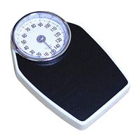 LMDC Thinner Extra-Large Dial Analog Precision Bathroom Scale, Analog Bath Scale (Color : Black)