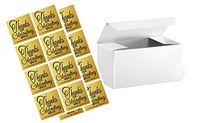 4 x 2 x 2" White Wedding Gift Candy & Party Favor Boxes w. Sticker Seals -24pack