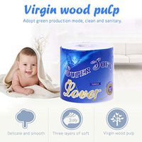 Silky & Smooth Soft Premium 3-Ply Toilet Paper, Home Kitchen Toilet Tissue, Super Soft & Strong and Highly Absorbent Hand Towels for Daily Use, 10 Rolls (White)